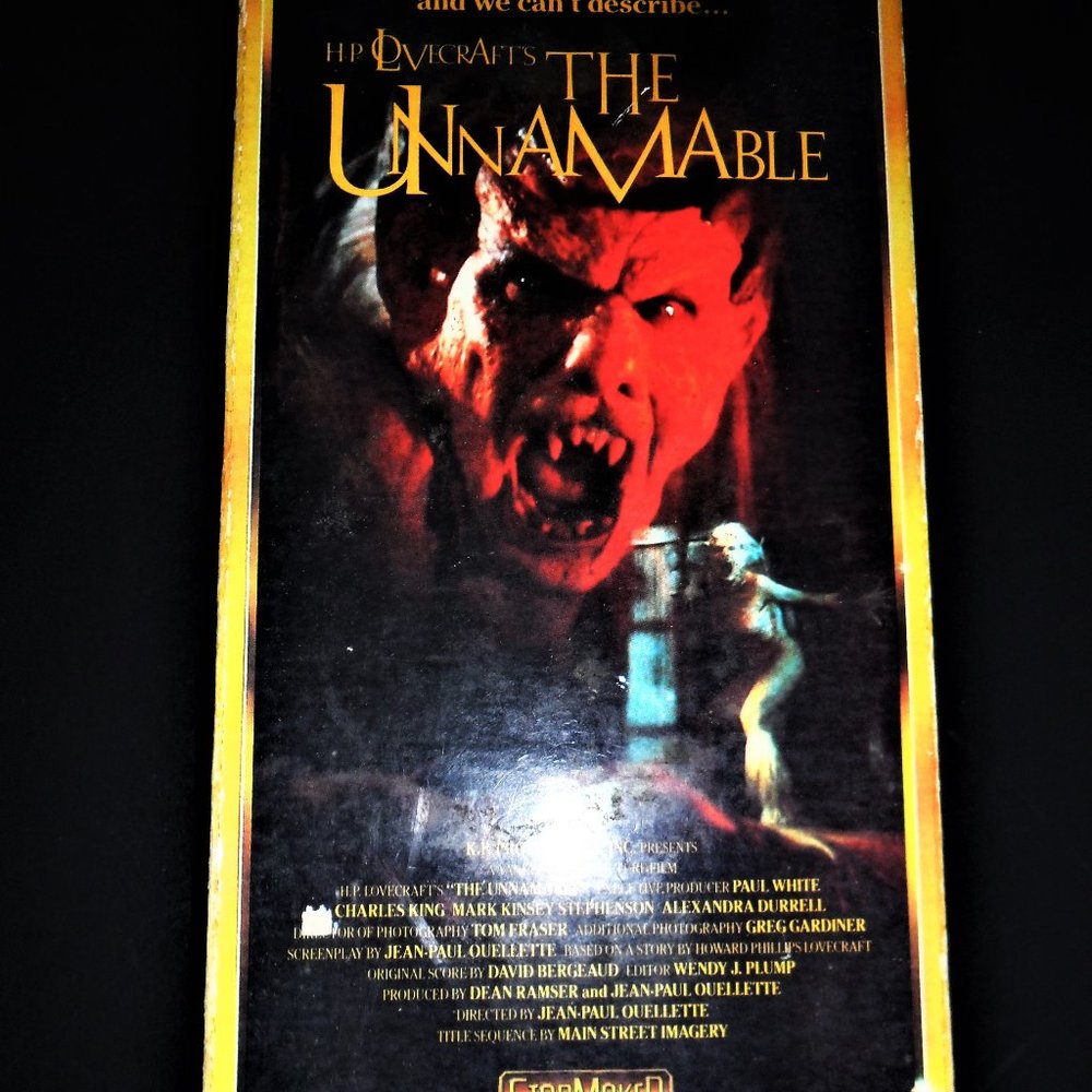 3 for $25 bundle sale!  RARE THE UNNAMABLE VHS VIDEO TAPE! HORROR H.P. LOVECRAF